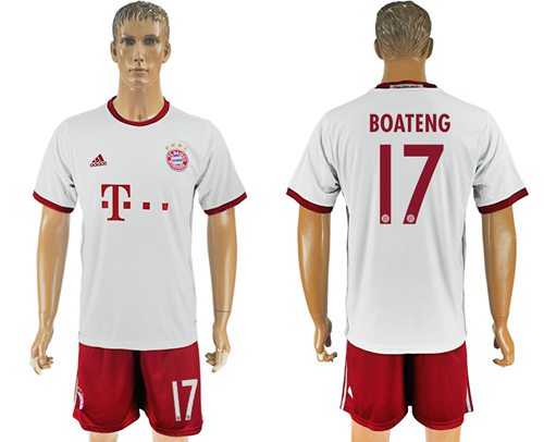 Bayern Munchen 17 Boateng Sec Away Soccer Club Jersey