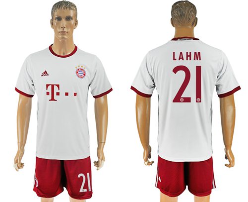 Bayern Munchen 21 Lahm Sec Away Soccer Club Jersey