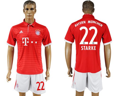 Bayern Munchen 22 Starke Home Soccer Club Jersey