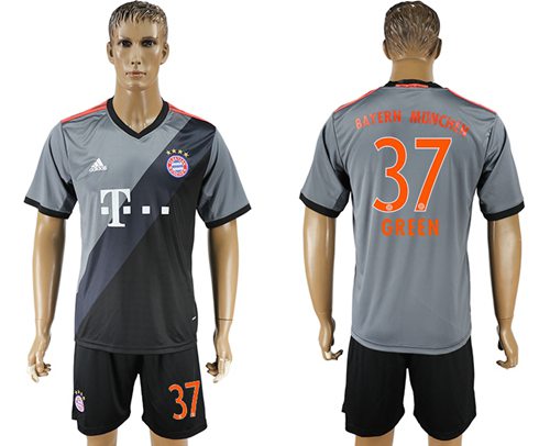 Bayern Munchen 37 Green Away Soccer Club Jersey