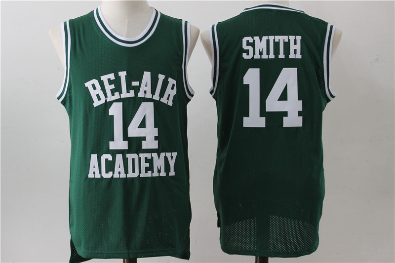 Bel Air Academy 14 Will Smith Green Stitched Movie Jersey