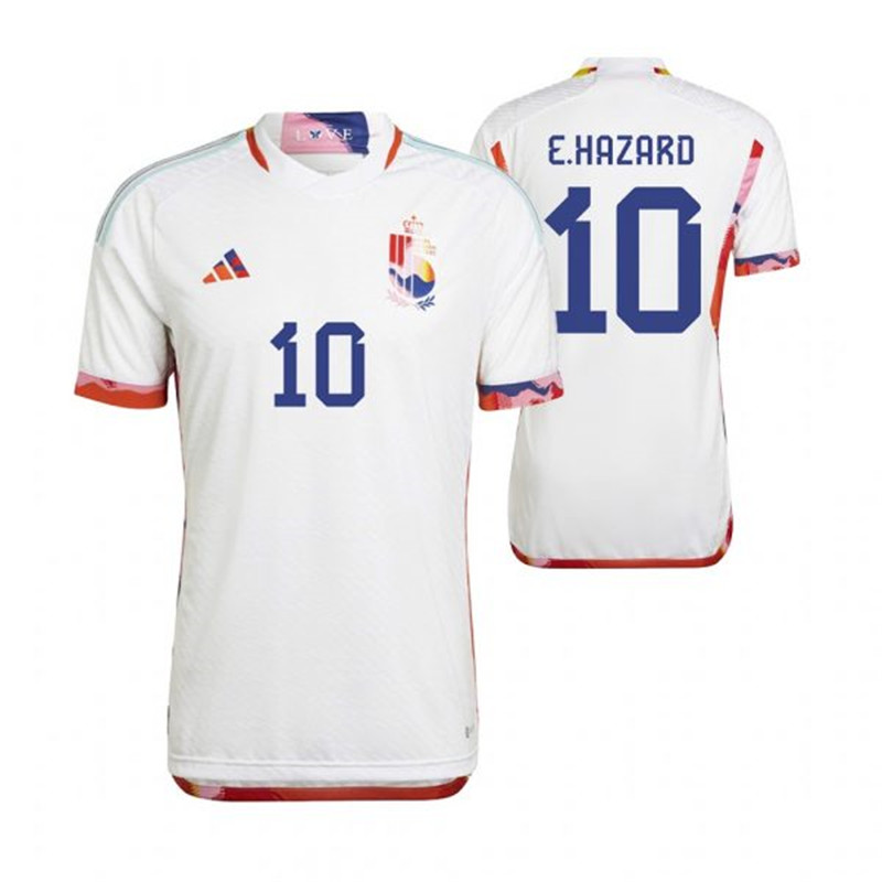 Belgium 10 E.HAZARD Away 2022 FIFA World Cup Thailand Soccer Jersey