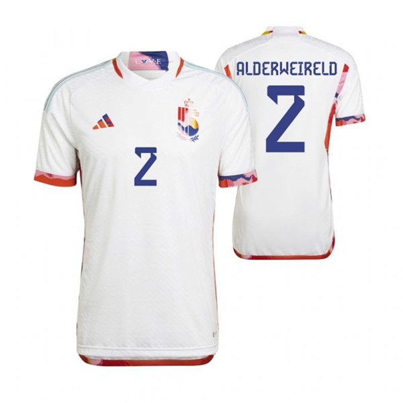 Belgium 2 ALDERWEIRELD Away 2022 FIFA World Cup Thailand Soccer Jersey