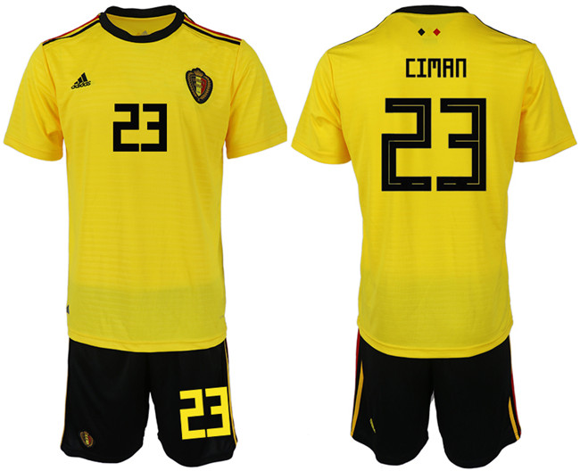 Belgium 23 CIMAN Away 2018 FIFA World Cup Soccer Jersey