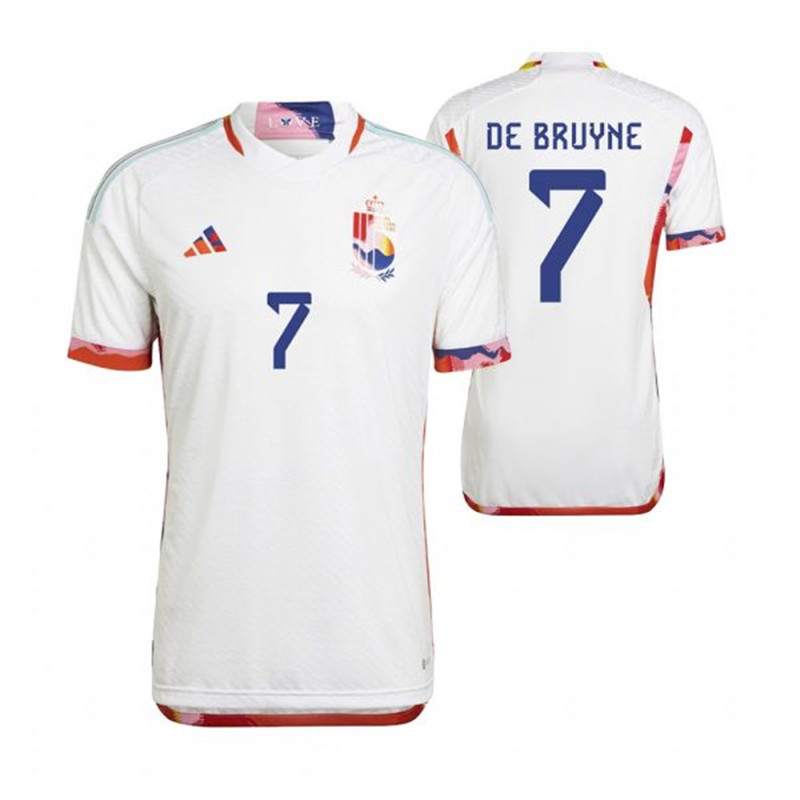 Belgium 7 DE BRUYNE Away 2022 FIFA World Cup Thailand Soccer Jersey