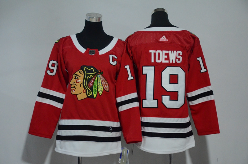 Blackhawks 19 Jonathan Toews Red Youth  Jersey