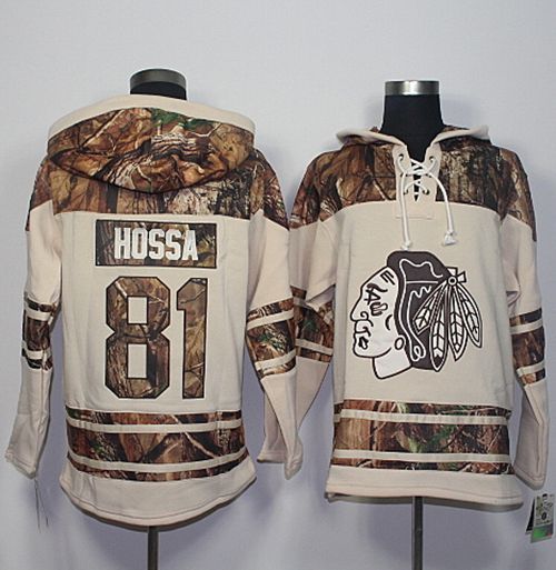 Blackhawks 81 Marian Hossa Cream Camo Stitched NHL Jersey