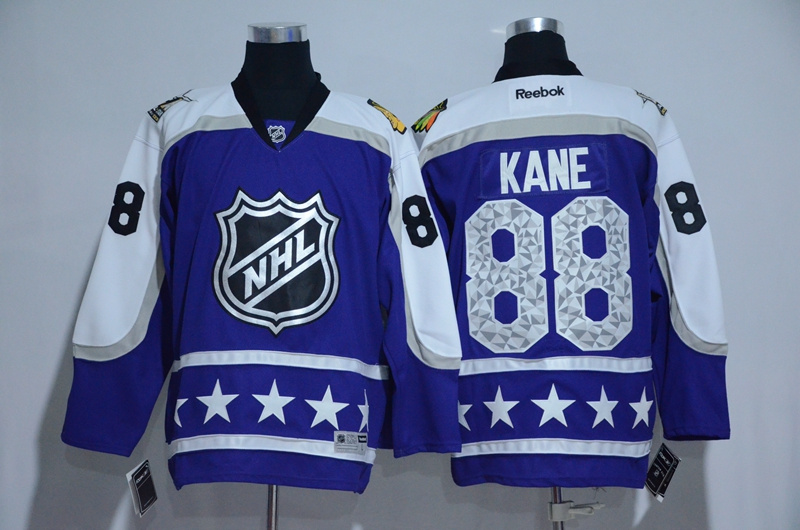 Blackhawks 88 Patrick Kane 2017 All Star Blue Stitched NHL Jersey