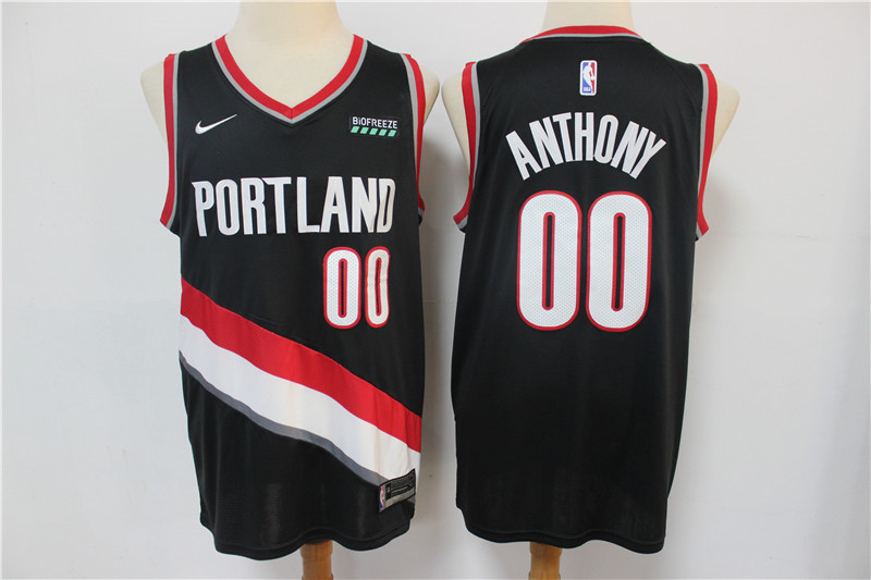 Blazers 00 Carmelo Anthony Black Nike Swingman Jersey