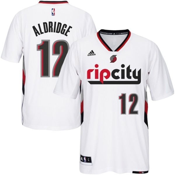 Portland Trail Blazers #12 LaMarcus Aldridge 2014 15 New Swingman Rip City Pride Jersey With Sleeves