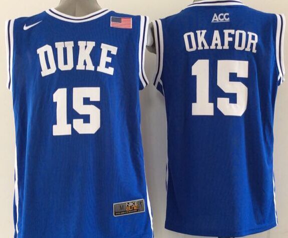 Blue Devils 15 Jahlil Okafor Royal Blue Basketball Elite Stitched NCAA Jerseys