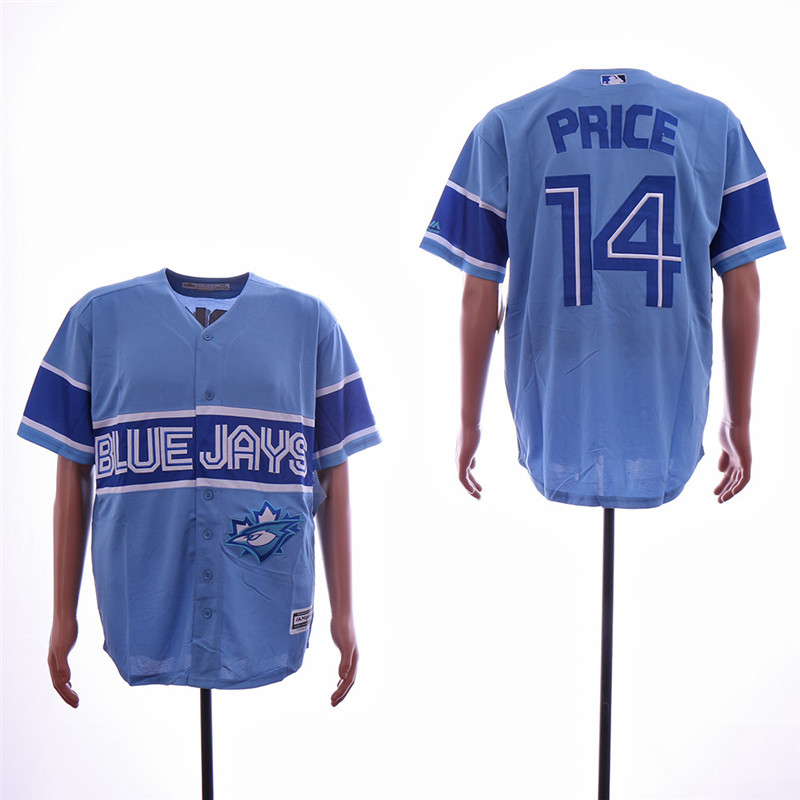 Blue Jays 14 David Price Light Blue Cool Base Jersey