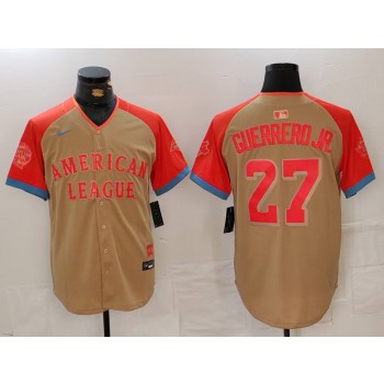 Blue Jays 27 Vladimir Guerrero Jr Cream 2024 All Star Nike Cool Base Men Jersey