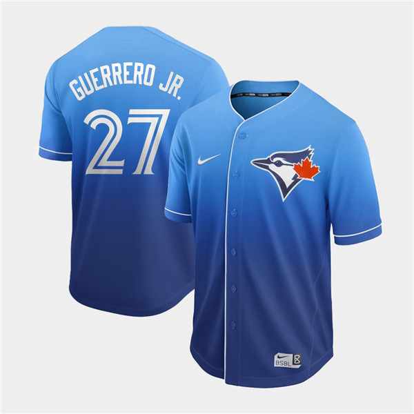 Blue Jays 27 Vladimir Guerrero Jr. Royal Drift Fashion Jersey