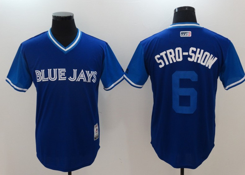 Blue Jays 6 Marcus Stroman Stro Show Majestic Royal 2017 Players Weekend Jersey