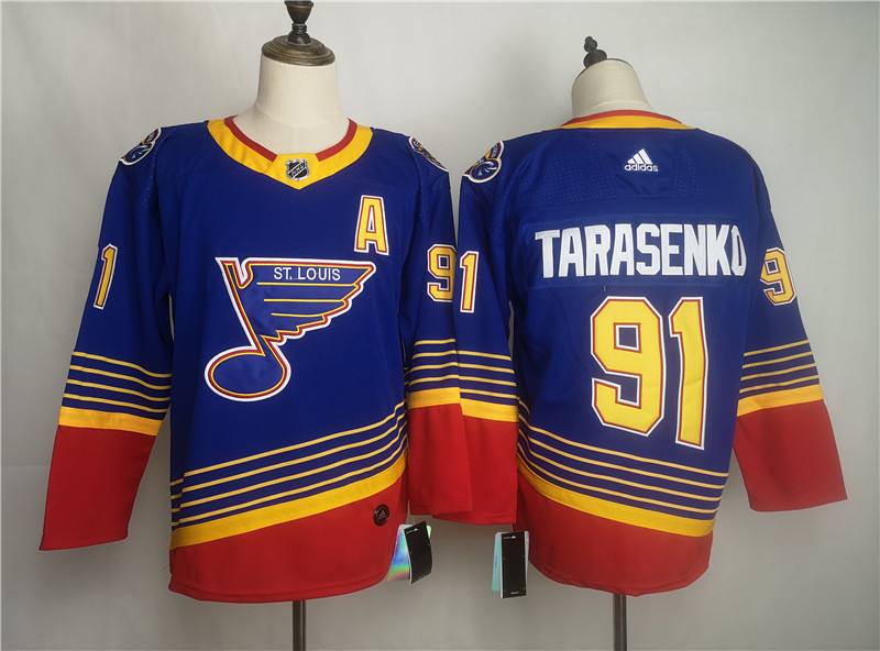 Blues 91 Vladimir Tarasenko Blue  Jersey