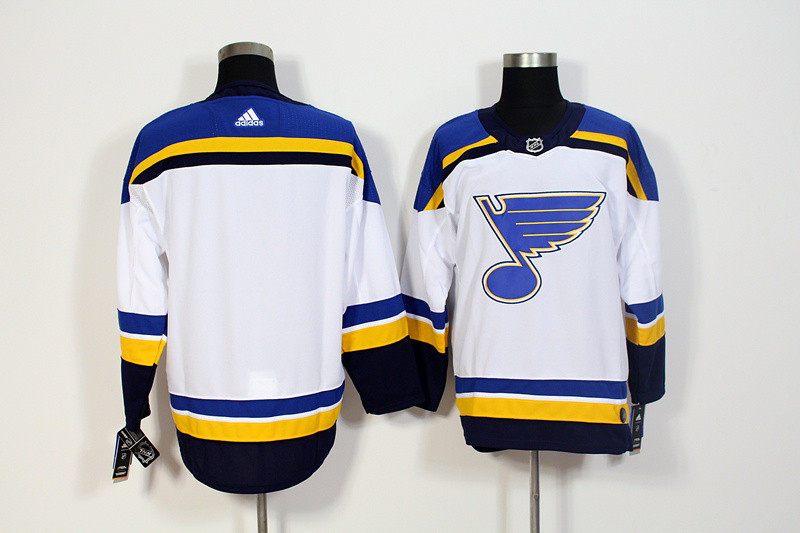 Blues Blank White  Jersey