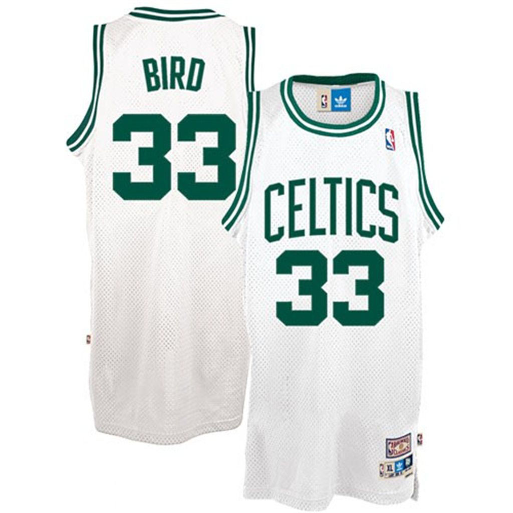 Boston Celtics #33 Larry Bird White Hardwood Classics Swingman Jersey