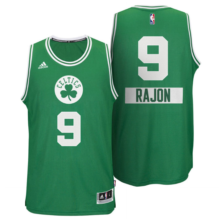 Boston Celtics 9 Rajon Rondo 2014 Christmas Day Big Logo Swingman Jersey