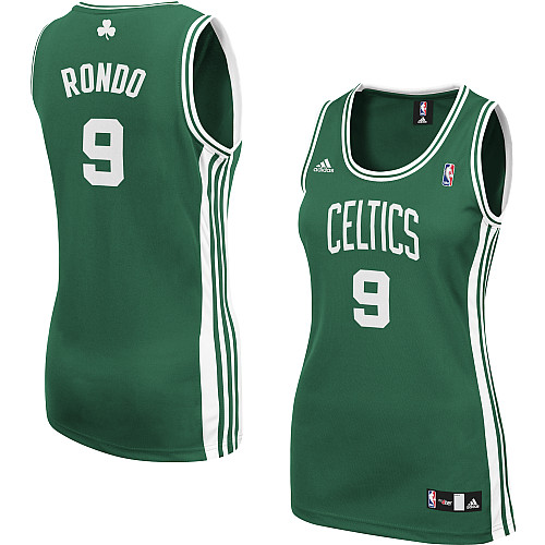 Boston Celtics 9 Rajon Rondo Women Swingman Green Jersey