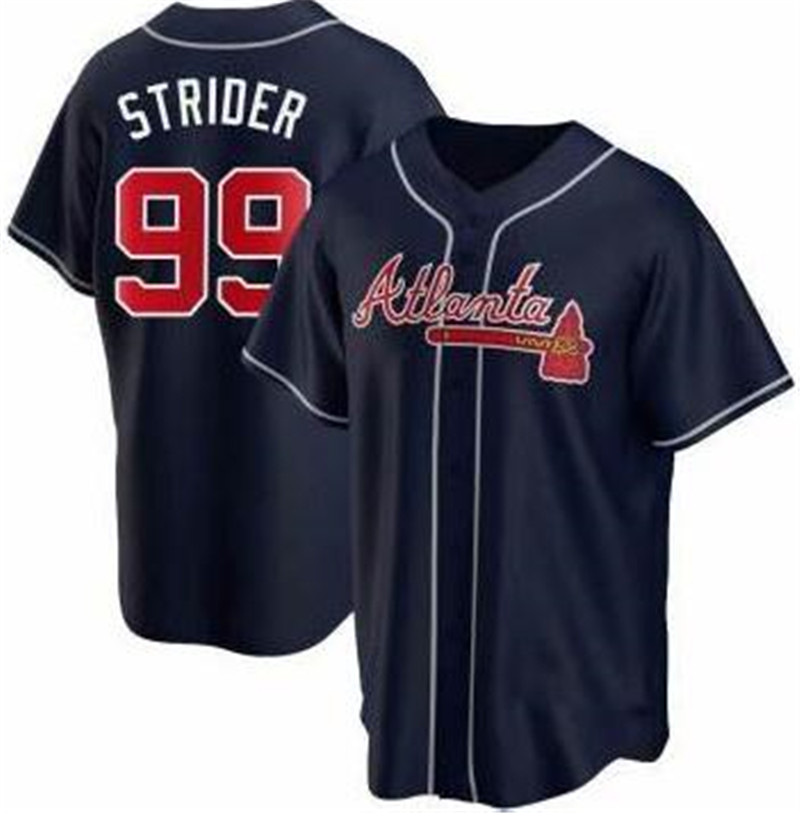 Braves 99 Spencer Strider Gray Cool Base Jersey