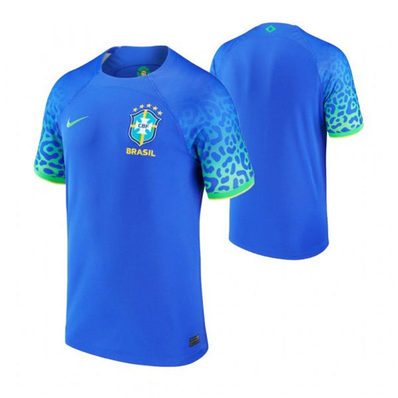 Brazil Blank Away 2022 FIFA World Cup Thailand Soccer Jersey