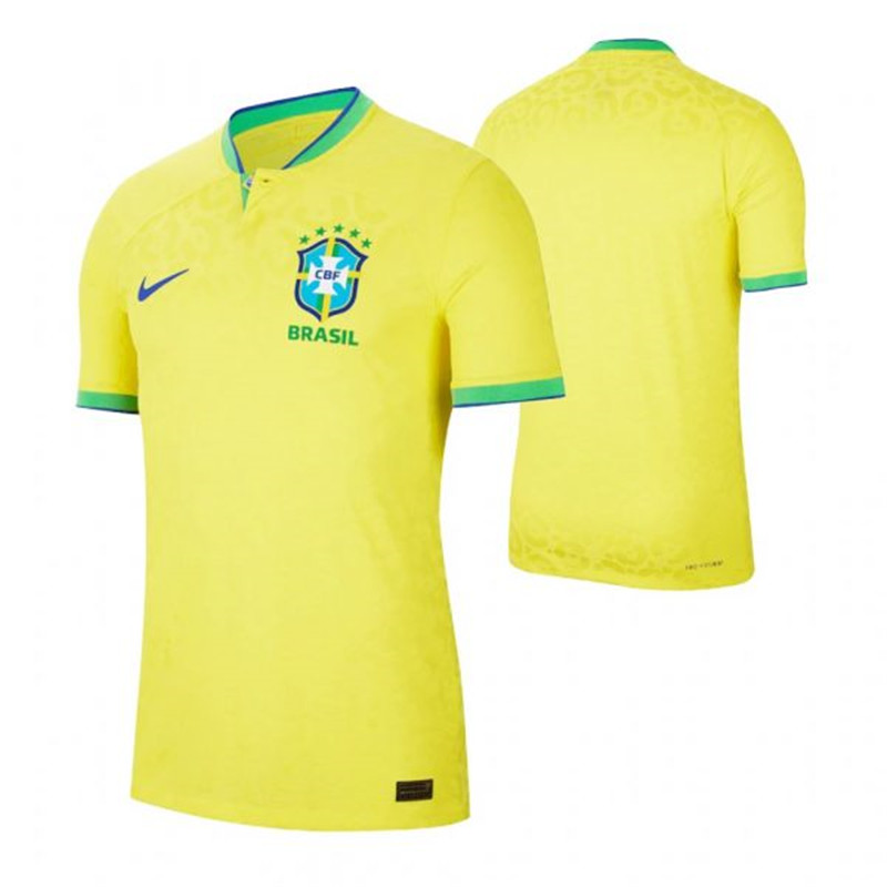 Brazil Blank Home 2022 FIFA World Cup Thailand Soccer Jersey