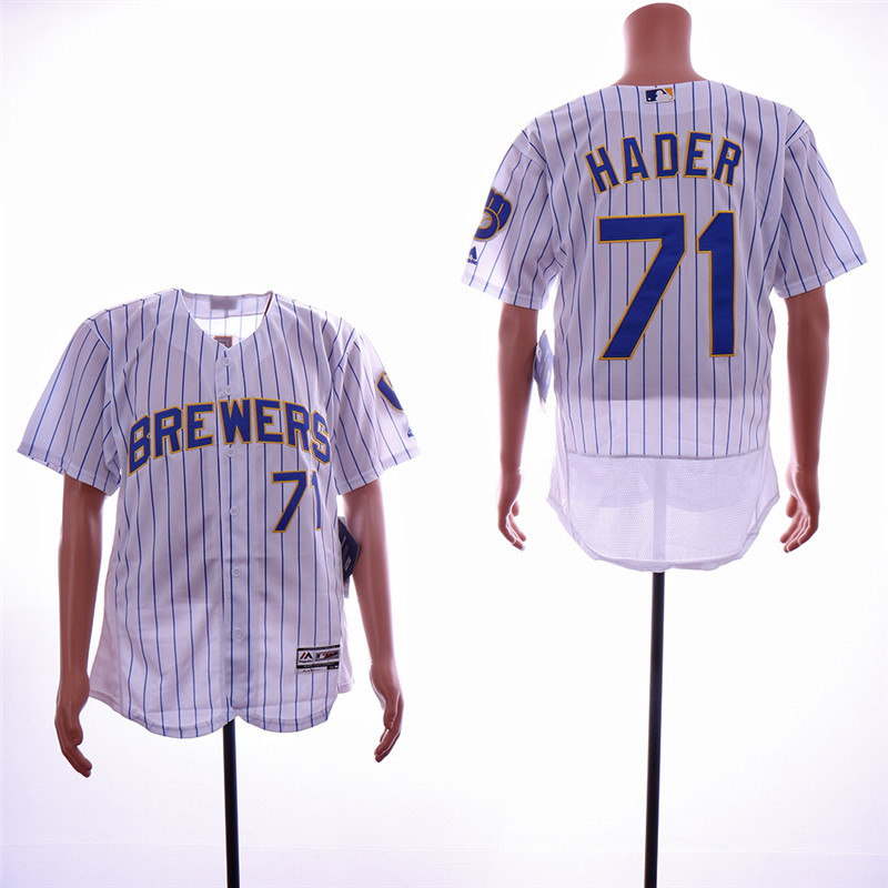 Brewers 71 Josh Hader White Flexbase Jersey