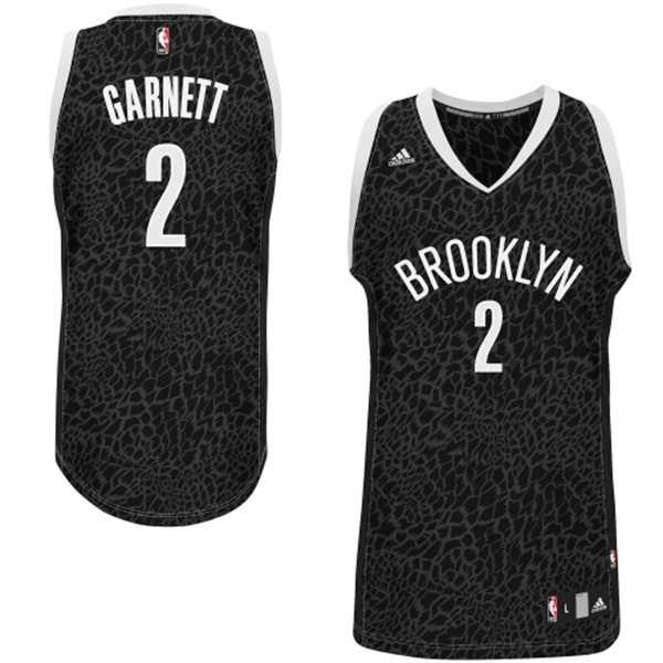 Brooklyn Nets #2 Kevin Garnett Crazy Light Leopard Swingman Jersey