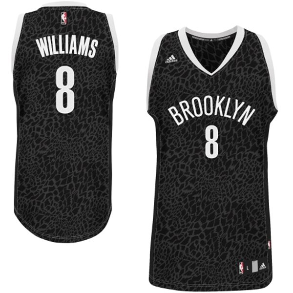 Brooklyn Nets #8 Deron Williams Crazy Light Leopard Swingman Jersey