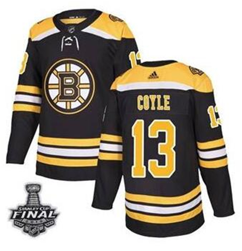 Bruins 13 Charlie Coyle Black 2019 Stanley Cup Bound Final Adidas Jersey