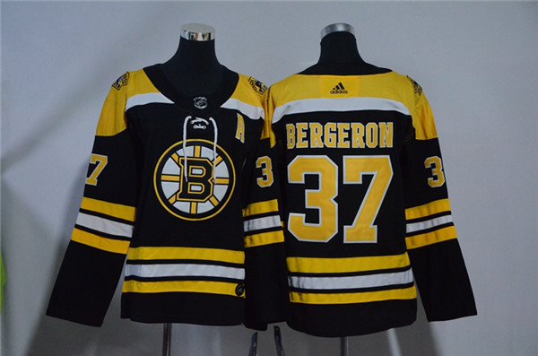 Bruins 37 Patrice Bergeron Black Youth  Jersey