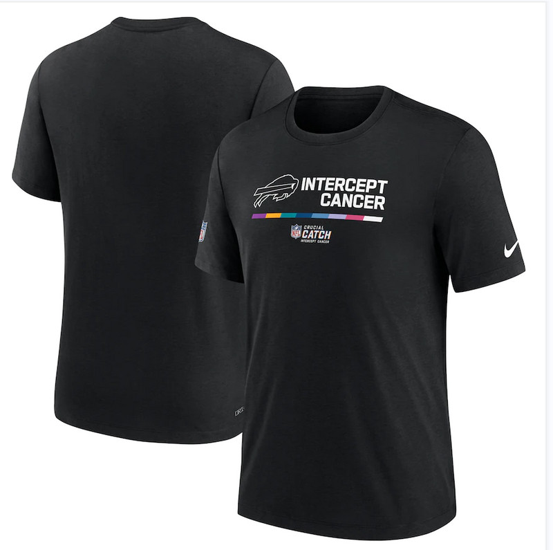Buffalo Bills Nike 2022 NFL Crucial Catch Performance T Shirt Black