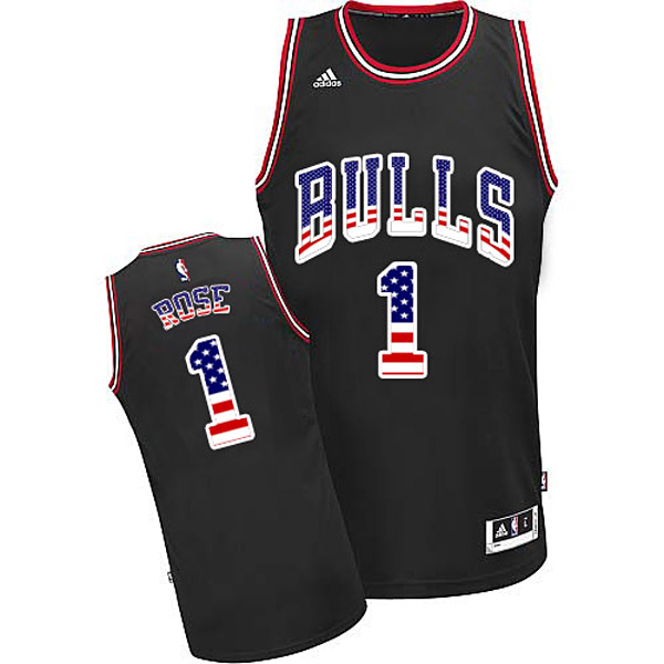 Chicago Bulls #1 Derrick Rose 2015 American flag Special Editon Jersey