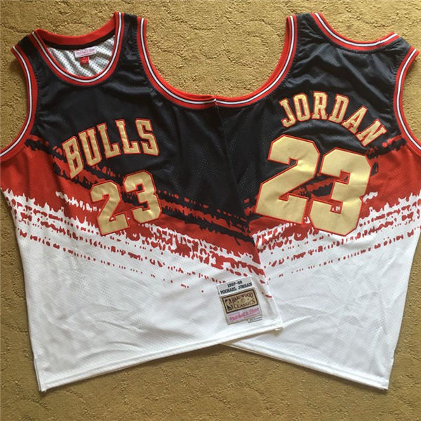 Bulls 23 Michael Jordan Multi Color 1997 98 Hardwood Classics Independent Swingman Jersey