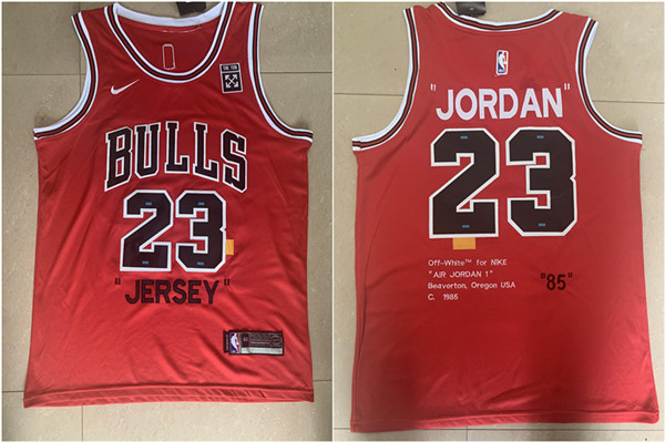 Bulls 23 Michael Jordan Red 85 Anniversary  Swingman Jersey