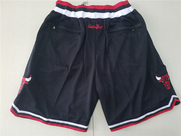 Bulls Black 1997 98 All Stitched Short