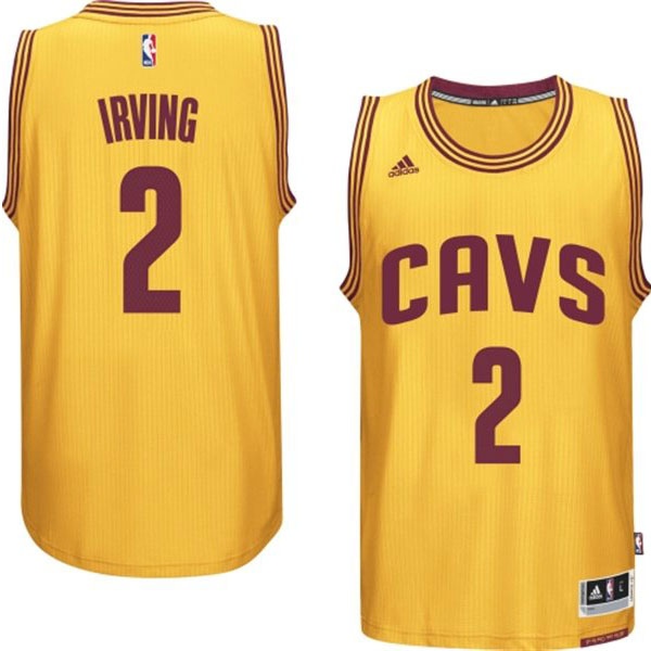 Cleveland Cavaliers #2 Kyrie Irving 2014 15 New Swingman Alternate Gold Jersey