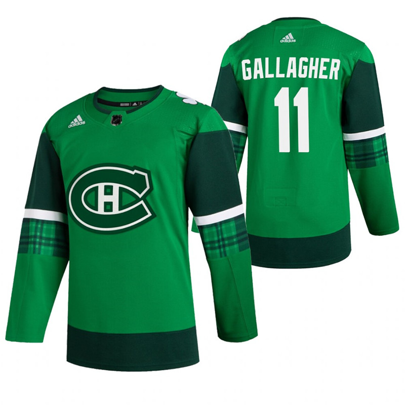 Canadiens 11 Brendan Gallagher Green 2020 Adidas Jersey