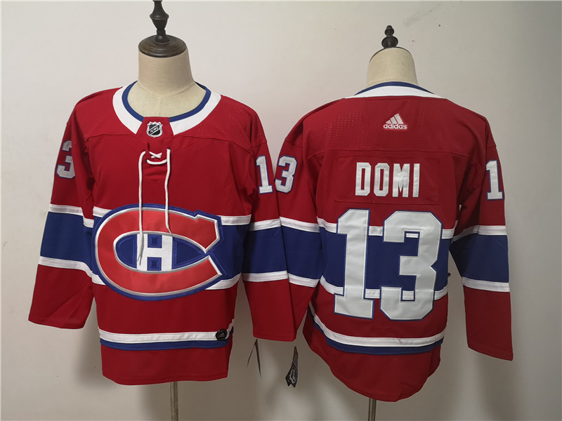 Canadiens 13 Max Domi Red Adidas Jersey
