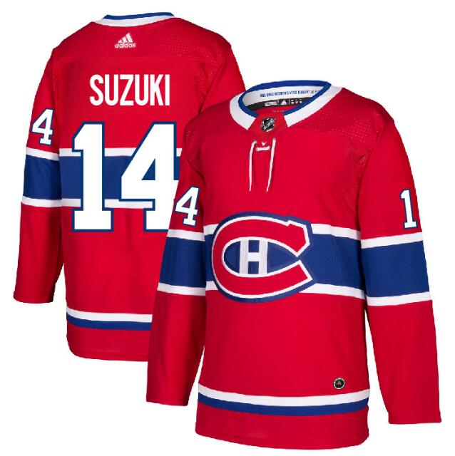 Canadiens 14 Nick Suzuki Red Adidas Jersey