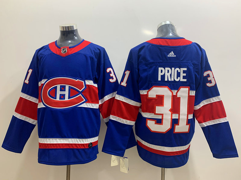 Canadiens 31 Carey Price Blue 2020 21 Reverse Retro Adidas Jersey