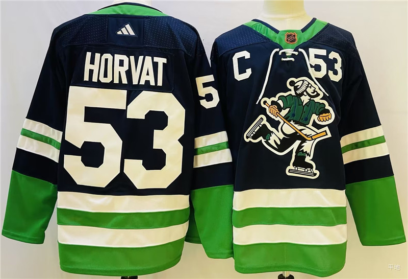 Canucks 53 Bo Horvat Navy Special Edition Adidas Jersey