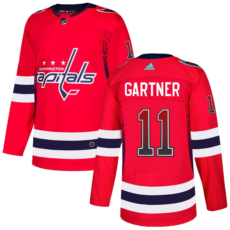 Capitals 11 Mike Gartner Red Drift Fashion  Jersey