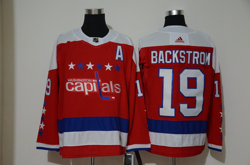 Capitals 19 Nicklas Backstrom Red Alternate  Jersey