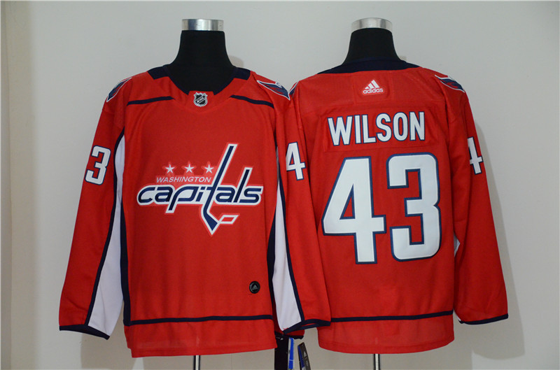 Capitals 43 Tom Wilson Red Adidas Jersey