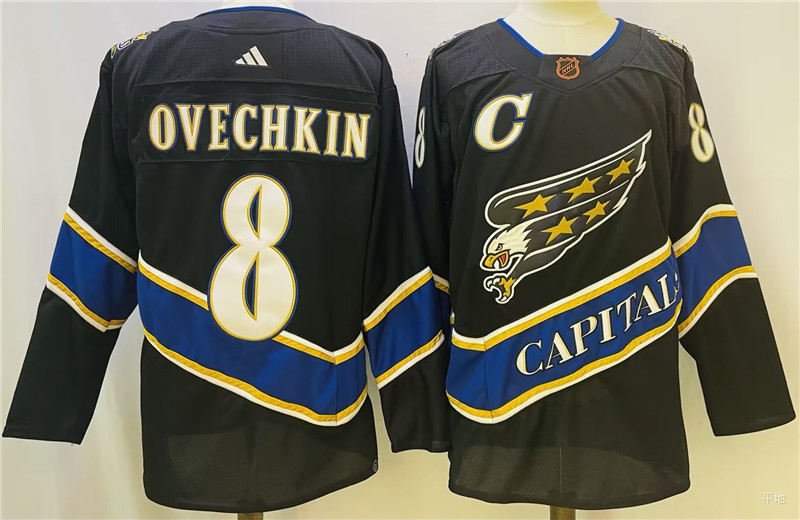 Capitals 8 Alexander Ovechkin Black Special Edition Adidas Jersey
