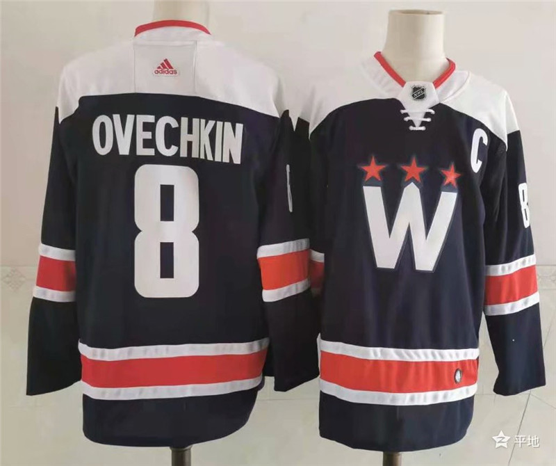 Capitals 8 Alexander Ovechkin Navy 2020 21 Adidas Jersey