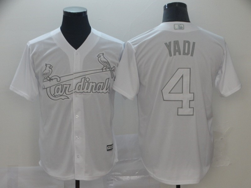 Cardinals 4 Yadier Molina Yadi White 2019 Players' Weekend Player Jersey