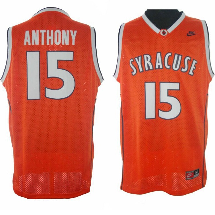 Carmelo Anthony Syracuse 15 Swingman Orange Jersey